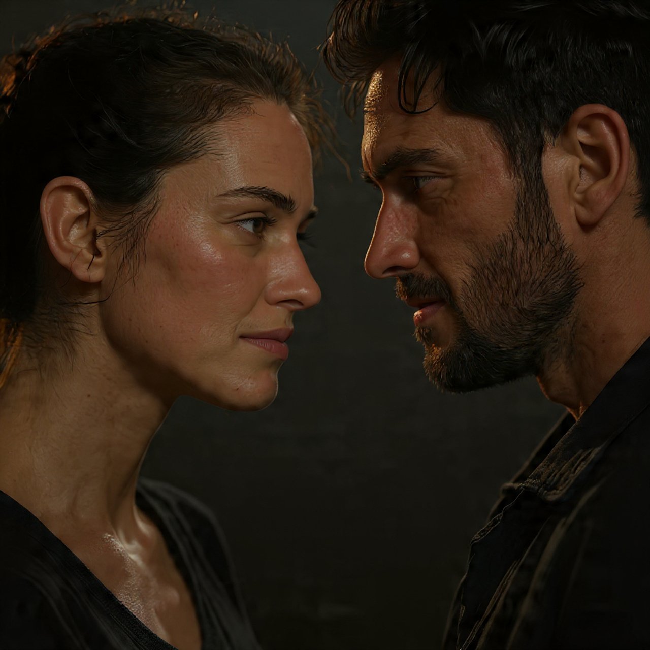 some light glow face